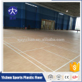 Yichen Fabrik Direktverkauf Vinyl Holz Muster Antislip Badminton Bodenbelag Oberfläche